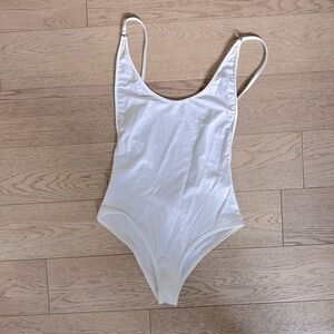 Wicked Weasel Matt Lycra 855 White One Piece Swimsuit
